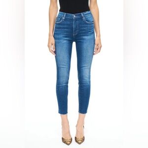 Pistola Aline High Rise Skinny Crop in Catalina
